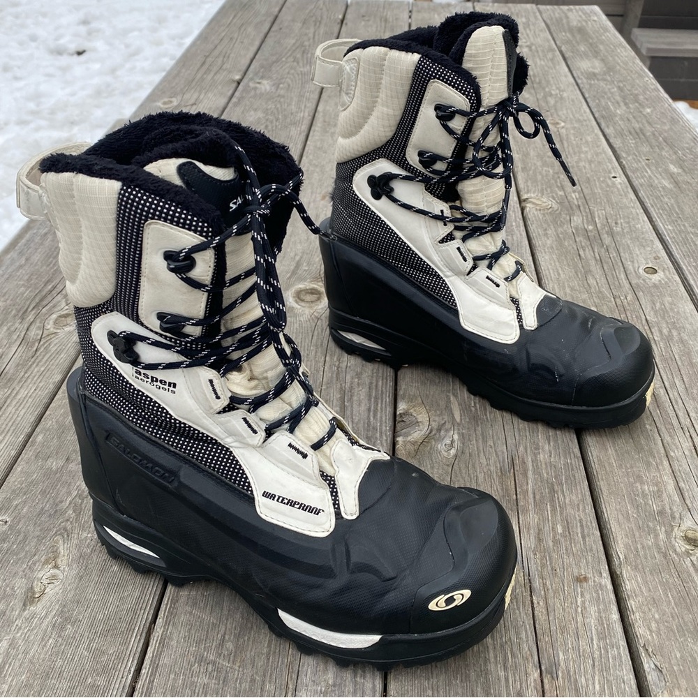 Salomon aspen aerogel burly winter boot snowmobile women’s 8 Sorel Klim tobe